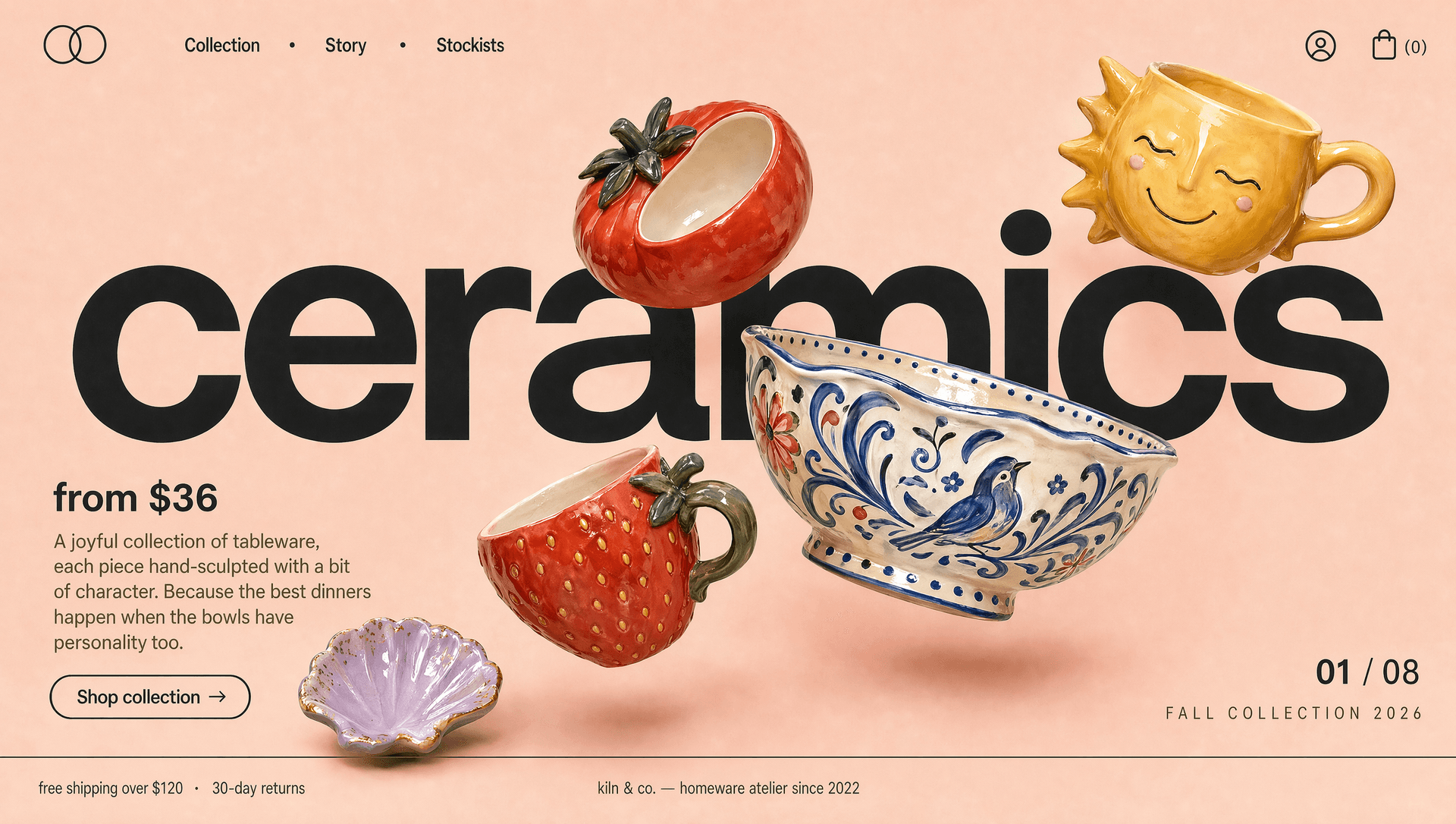 Boutique céramiques — site e-commerce artisanal