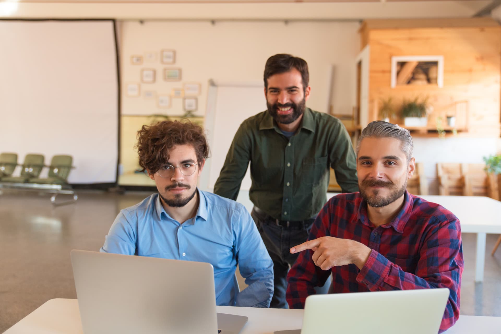 L'équipe WebFlowr — Kevin, Julien et Andrejz