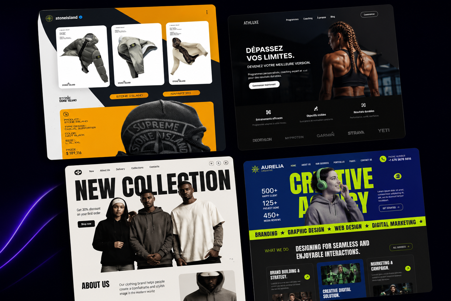 Sites vitrines &
Landing pages